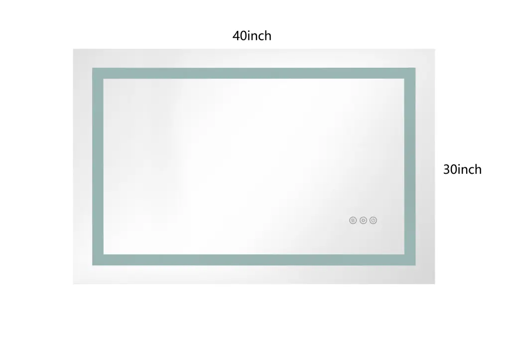 40 X 30 Inch LED Mirror Bathroom Vanity Mirrors Lights Wall Mount rnb