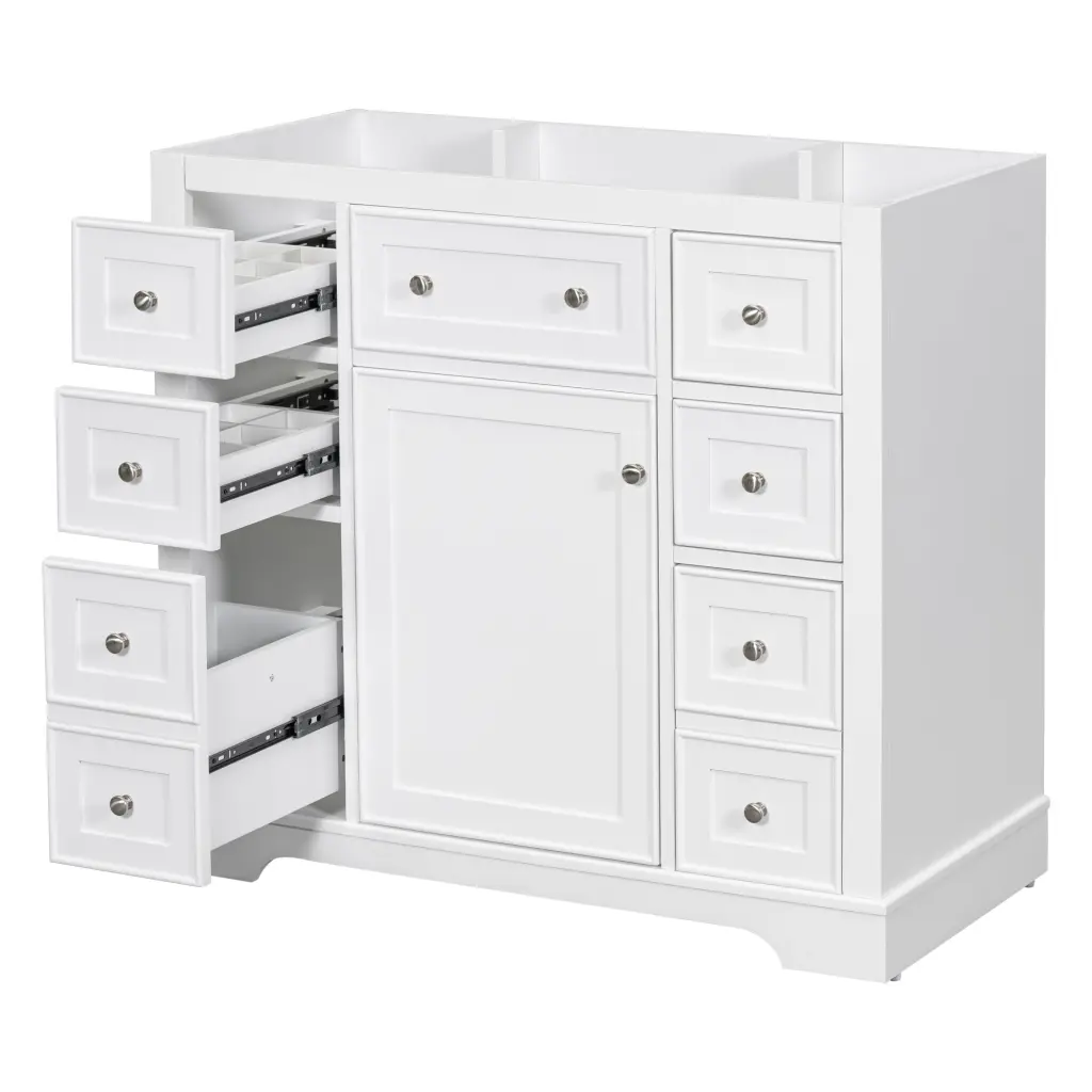 36 Inch Bathroom Vanity Without Sink Cabinet Base Only One Cabinet Storage rnb