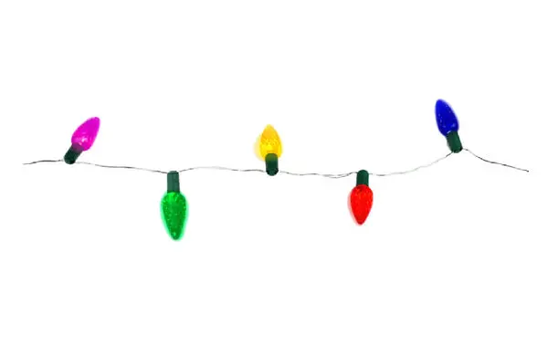 Holiday Bright Lights BOC6-50GPVCMU C6 Battery Operated Christmas Light Set Multi Colored 50 Lights