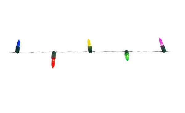 Holiday Bright Lights BOT512-50GPVCMU T5 Battery Operated Christmas Light Set Multi Colored