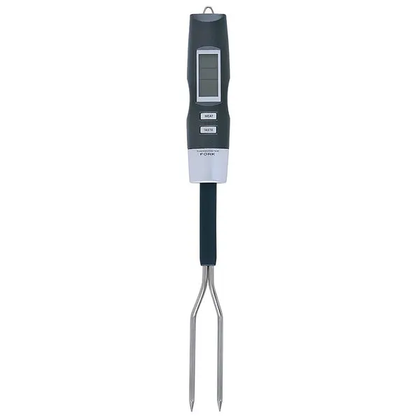 Mr. Bar-B-Q 40112Y Digital Barbecue Temperature Fork Meat Thermometer