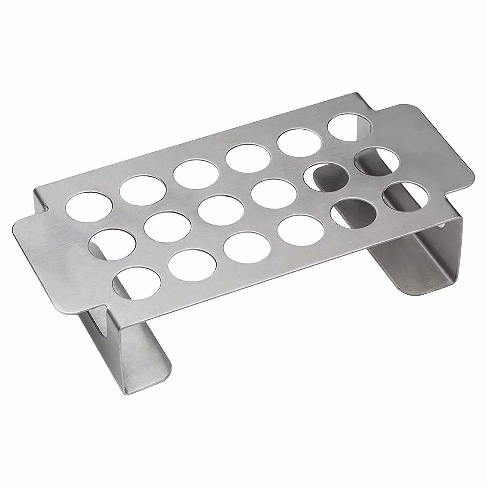 LMEEOR Camping Grill Table Multifunctional Stainless Steel BBQ Rack 18 Hole Tool Rack Outdoor Cooking One