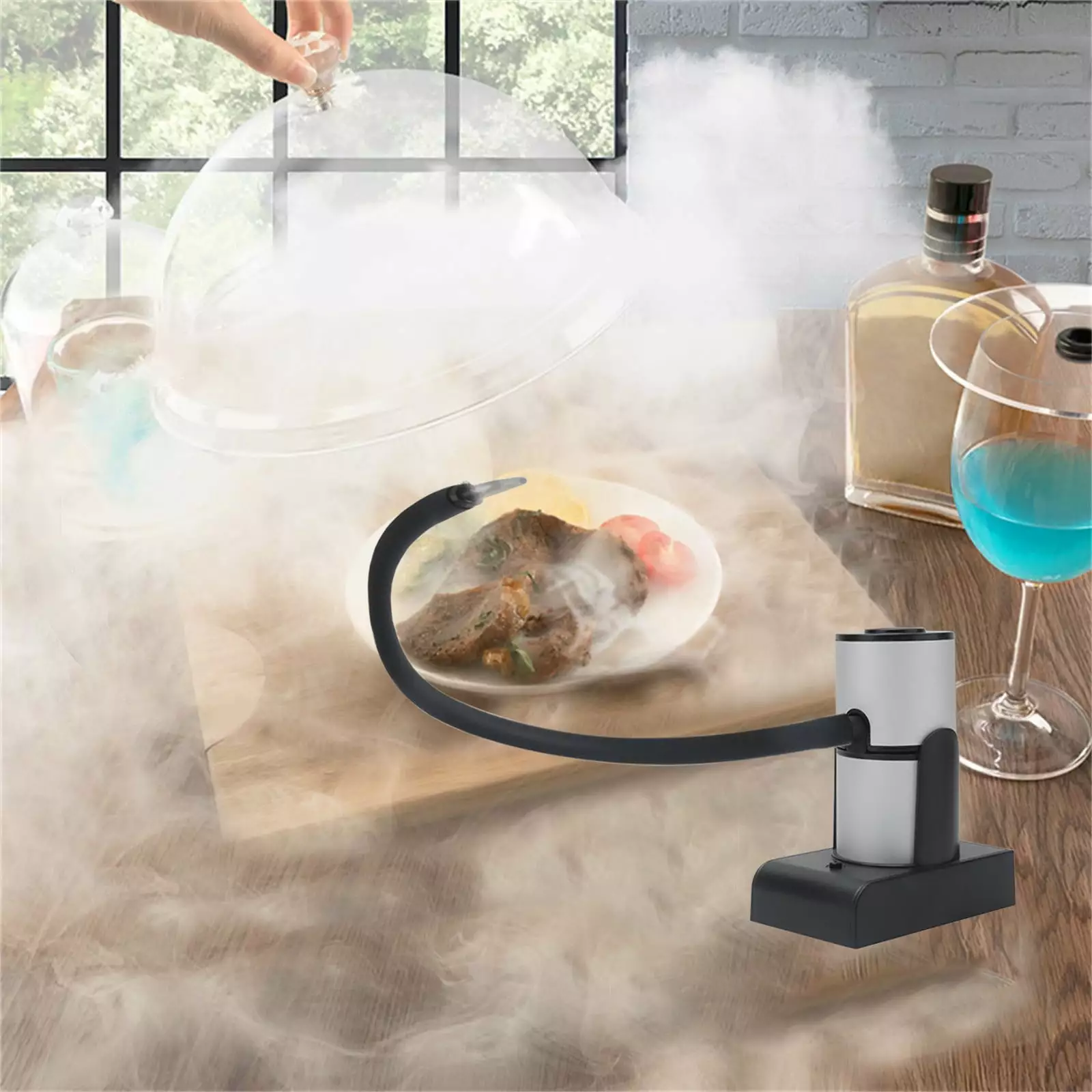 SVDTPS Smoker Barbecue Cold Food Smoking Cheese Salmon Sausage Meat Handheld BBQ Grill