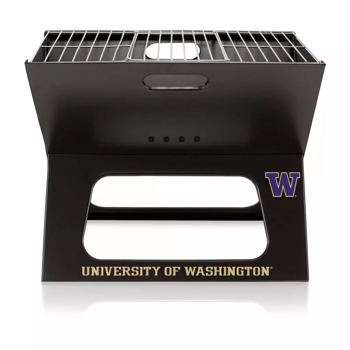 Washington Team Sports Huskies Travel-friendly Folding Charcoal BBQ Grill