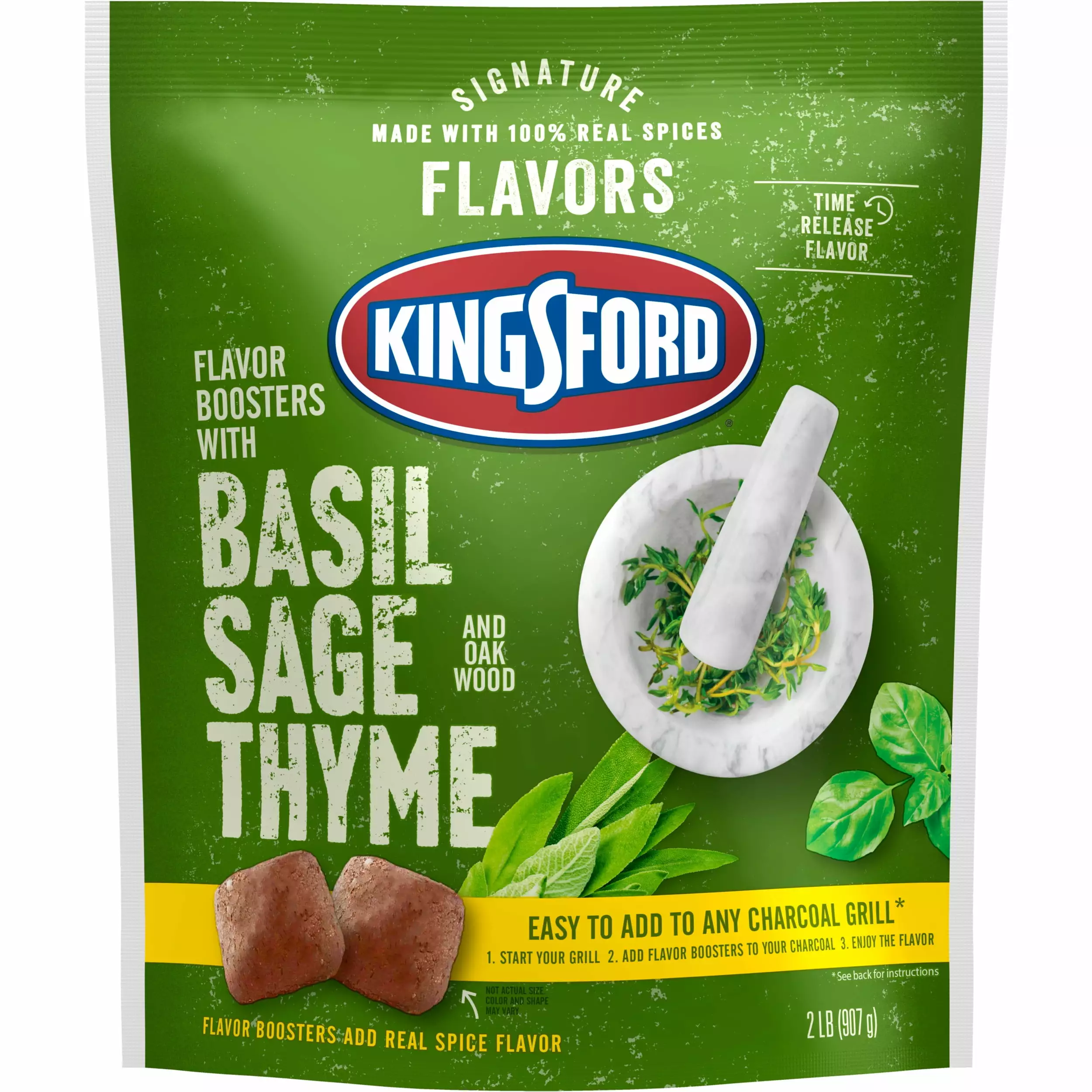 Kingsford Flavor Boosters Basil Sage and Thyme 2 lb BBQ 1
