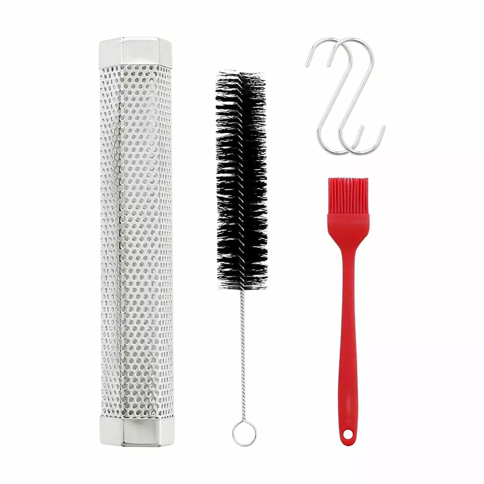 Buodes 12 Inch 304 Stainless Steel BBQ Smoker Box Diamond Fruitwood Free