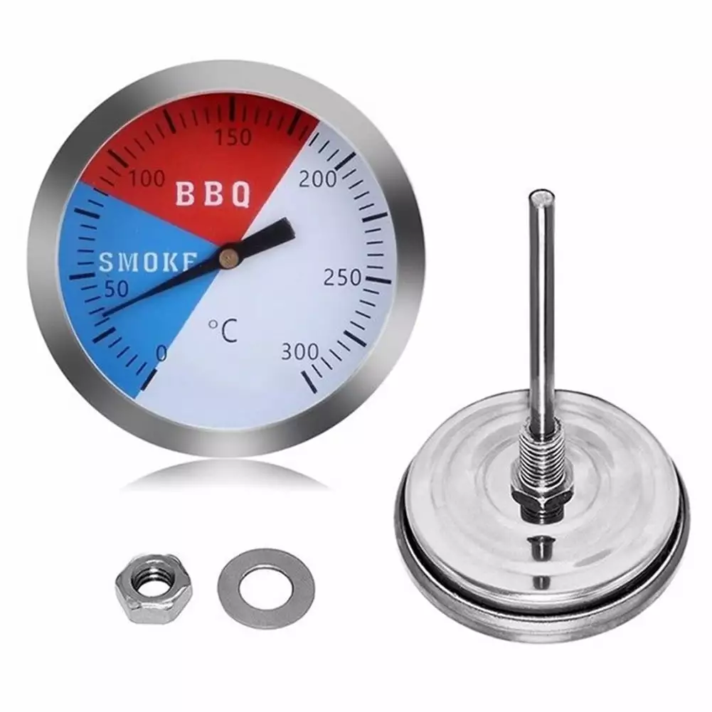 Farfi Stainless Steel BBQ Grill Thermometer Outdoor Oven Cooking Temperature Gauge