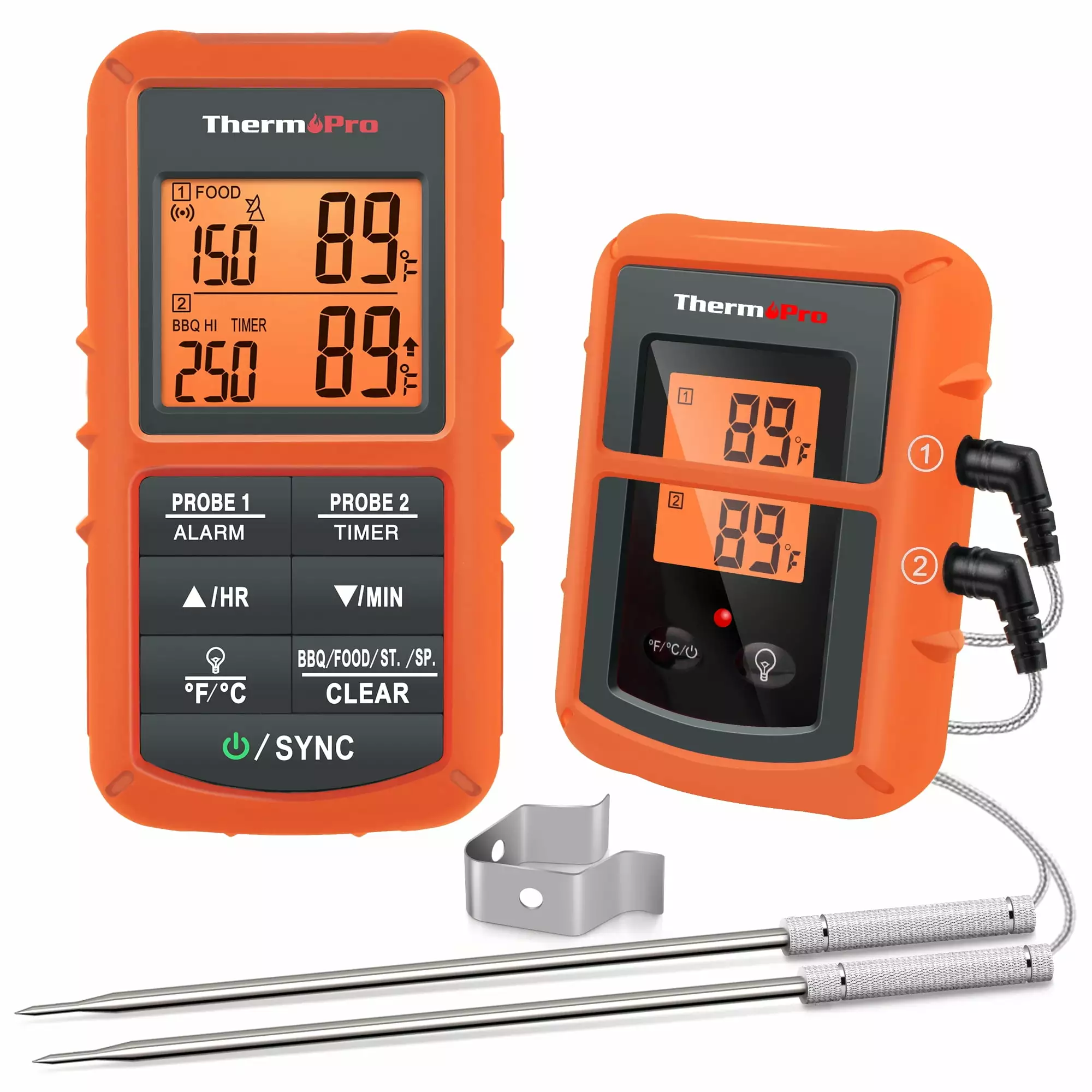 ThermoPro TP08BW Wireless Meat Thermometer Dual Probes Grilling and Smoking