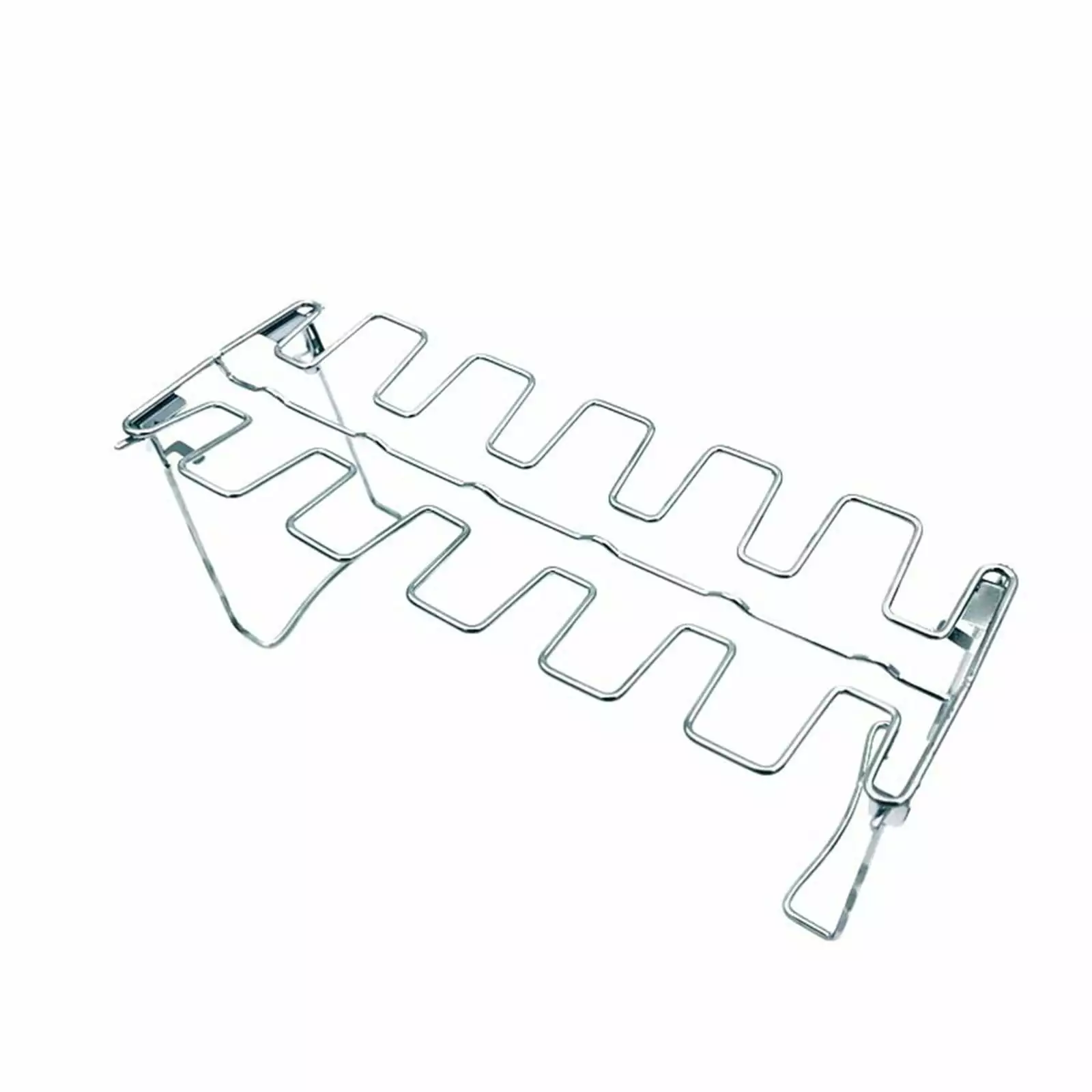 Stainless Steel Grill and Tray Foldable Grilled Chicken Leg Stand Outdoor Camping BBQ Barbecue Tools
