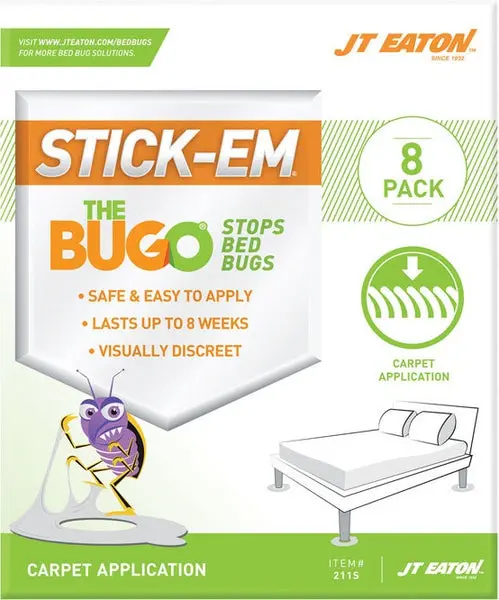 JT Eaton 211S STICK-EM BUGO Carpet Bed Bug Trap