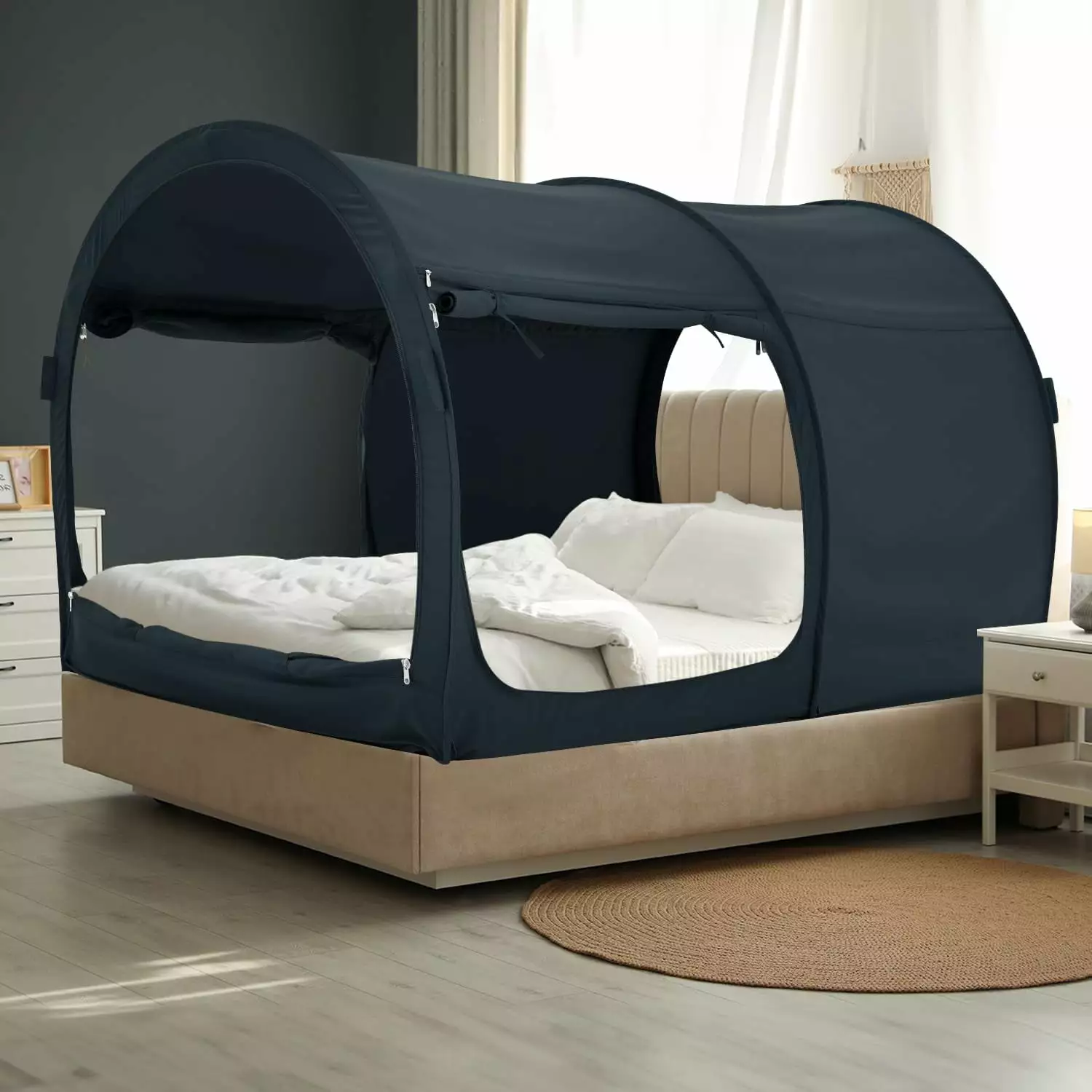Bed Tent Canopy Full Size Portable Indoor Sleeping Tent Adults Kids DONFU
