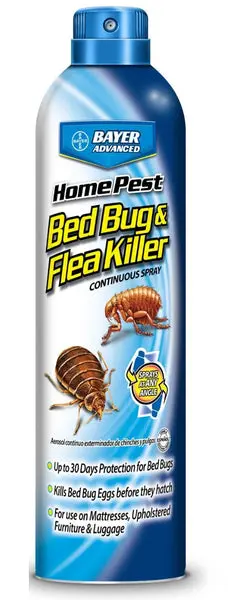 Bayer Advanced 701320A Home Pest Bedbug and Flea Killer Continuous Spray 15 Oz