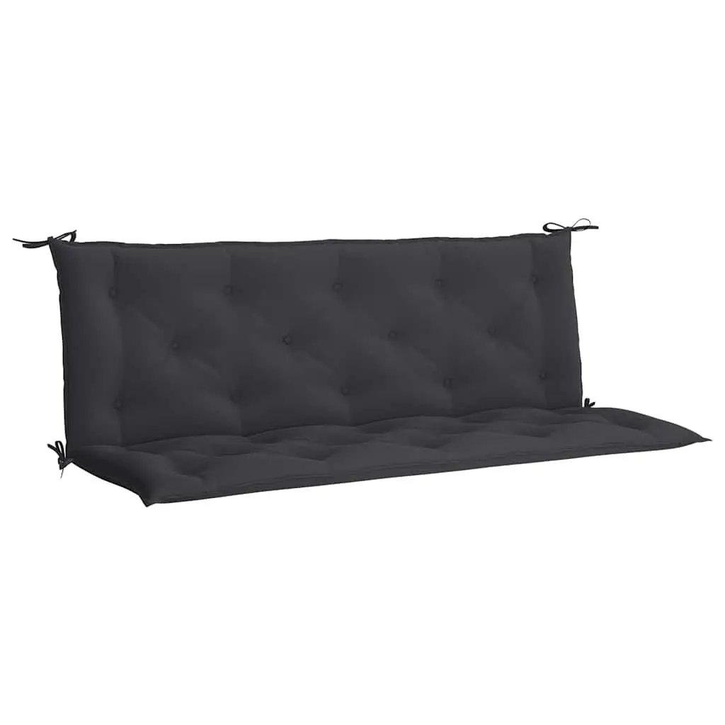 Garden Bench Cushion Black 59.1x19.7x2.8 Inches Oxford Fabric Outdoor Seat Pad