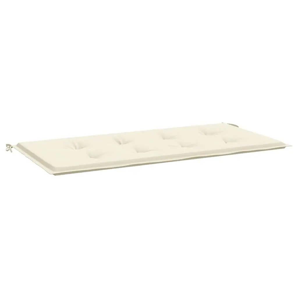 Garden Bench Cushion Cream 39.4x19.7x1.6 Inches Oxford Fabric Outdoor Seat Pad