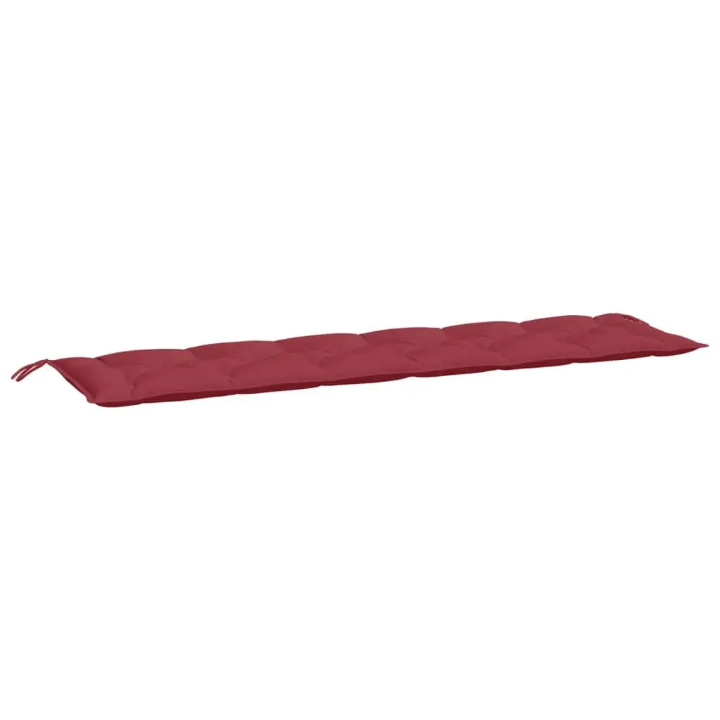 Garden Bench Cushion Wine Red 78.7x19.7x2.8 Inches Oxford Fabric Waterproof