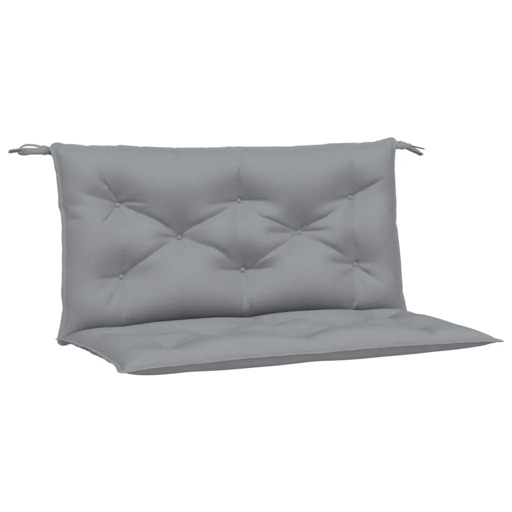 Garden Bench Cushions 2 Piece Set Gray 39.4x19.7x2.8 Inches Oxford Fabric