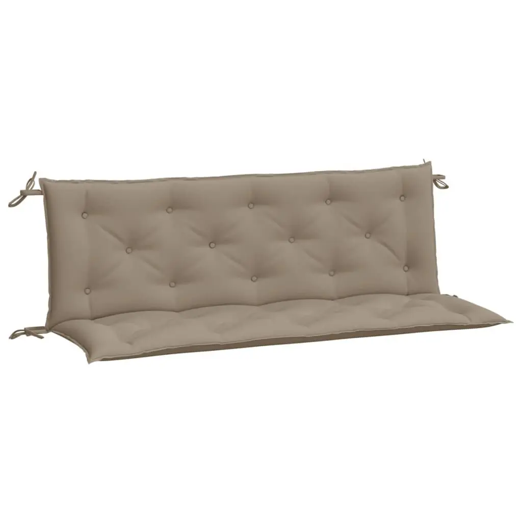 Garden Bench Cushions 2 Pieces Taupe 59.1x19.7x2.8 Inches Oxford Fabric