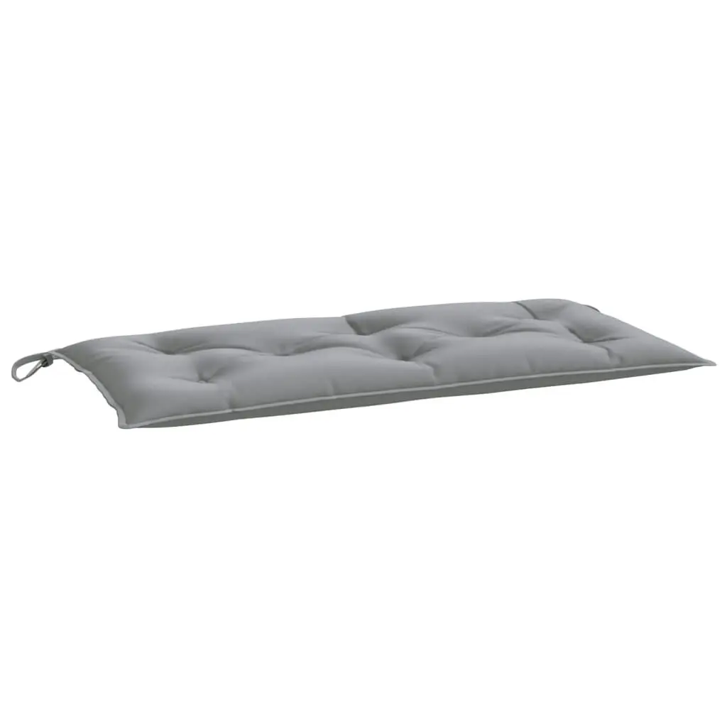 Gray Oxford Fabric Garden Bench Cushion 39.4x19.7x2.8 Inches Water-Resistant