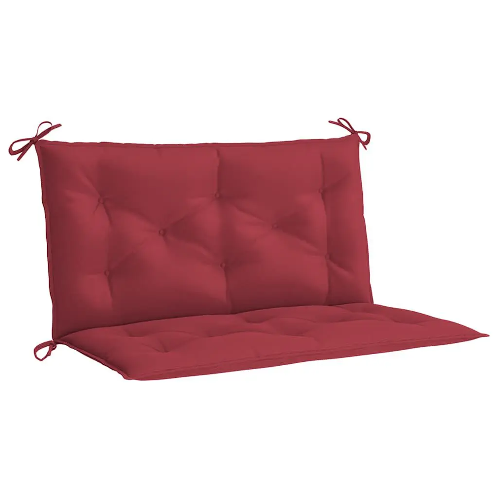 Wine Red Oxford Fabric Garden Bench Cushion 39.4x19.7x2.8 Inches Weather-Resistant