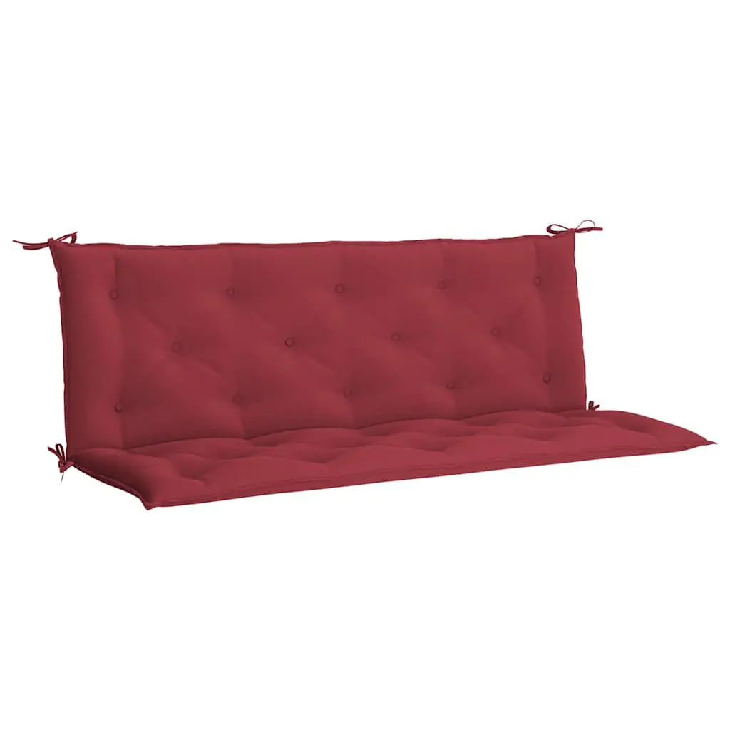 Wine Red Oxford Fabric Garden Bench Cushion 59.1x19.7x2.8 Inches Durable Outdoor Cushion