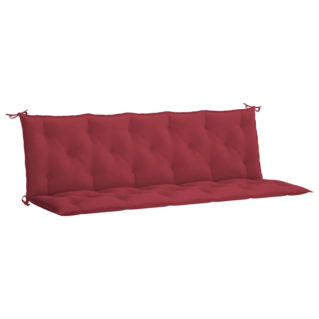Wine Red Oxford Fabric Garden Bench Cushion 70.9x19.7x2.8 Inches Extra Wide Seat Pad