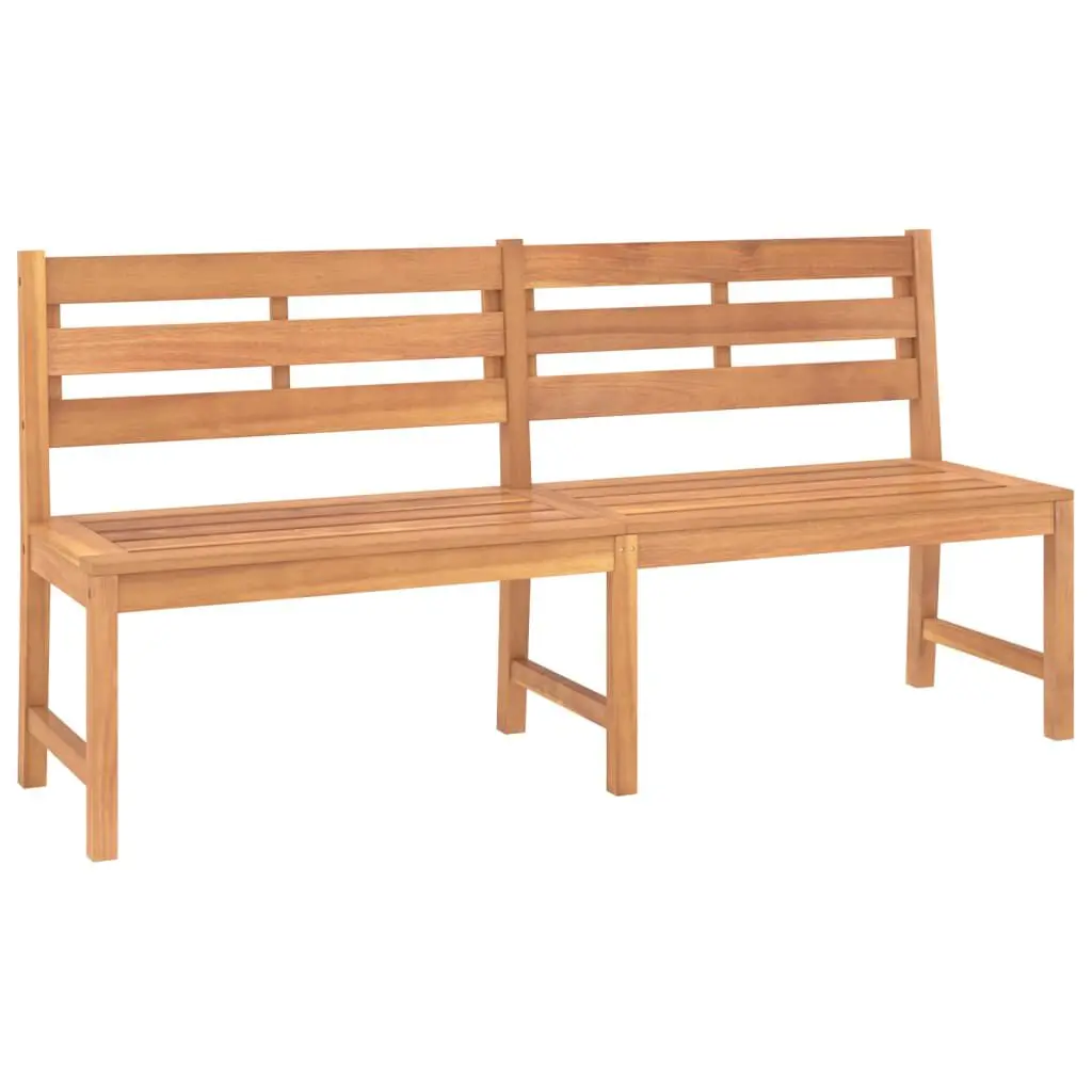 70.9 Inch Solid Teak Wood Patio Bench Outdoor Garden Seating Furniture