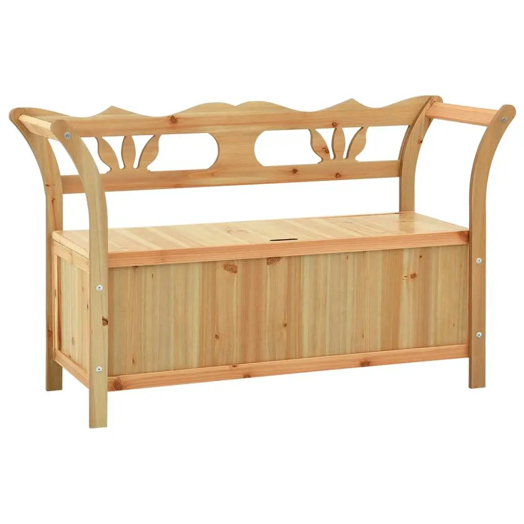 Bench 42.1x17.7x29.7 Inches Solid Wood Fir Outdoor Seating