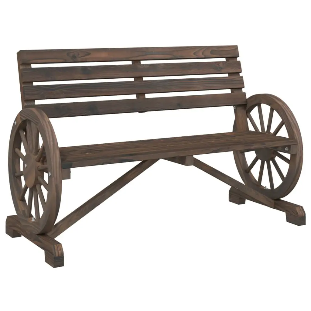 Patio Bench 2-Seater Solid Wood Fir Outdoor Garden Seating