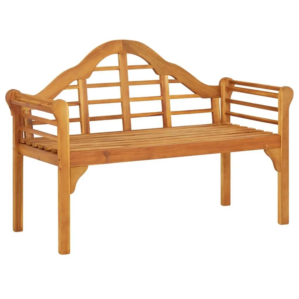 Patio Bench 49.2 Inch Solid Wood Acacia Outdoor Garden Furniture