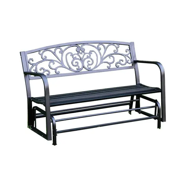 Seasonal Trends XG239 Decorative Glider Bench Steel Outdoor Garden Furniture