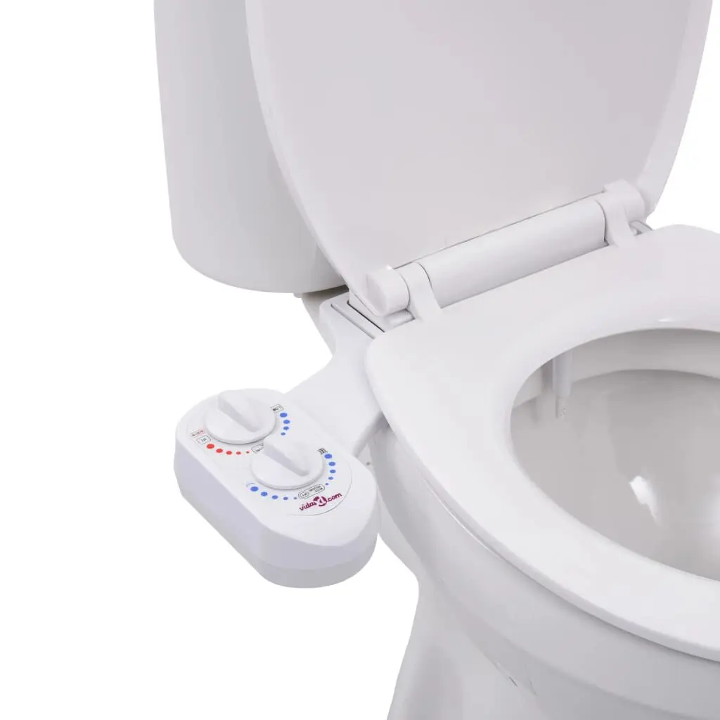 Bidet Toilet Seat Attachment Hot Cold Water Single Nozzle Bathroom Accessory