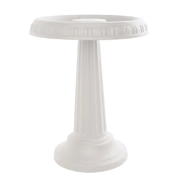 Bloem BB2-10 Grecian Two Piece Design Bird Bath White