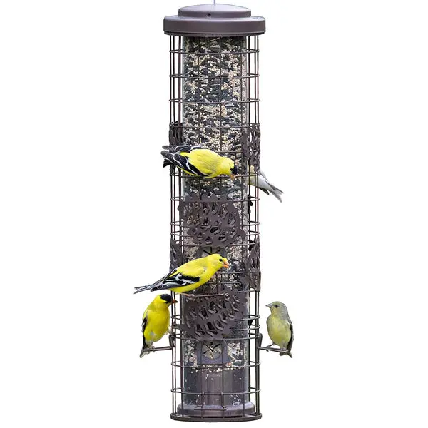 Perky-Pet SBG101 Squirrel-Be-Gone Cylinder Wild Bird Feeder Metal