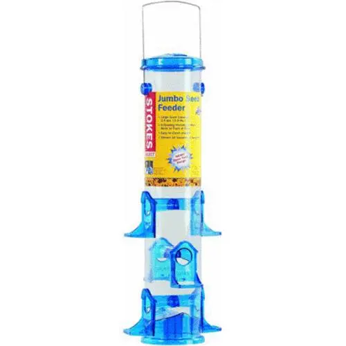 Stokes Select 38030 Jumbo Tube Seed Feeder 6 Ports Bird Feeder