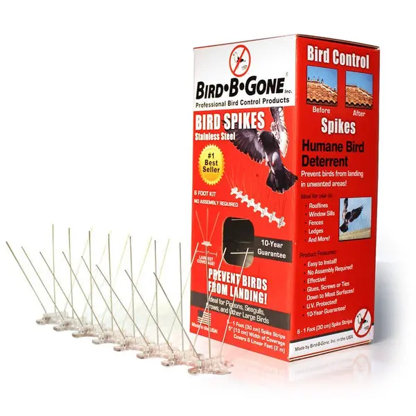 Bird B Gone Bird Repelling Spikes 5 x 6 Feet Effective Bird Prevention