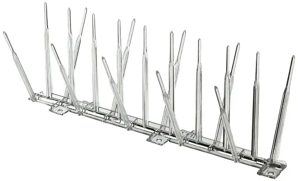 Bird-B-Gone Plastic Bird Spikes Clear 5 x 6 Feet Bird Deterrent Bird B Gone