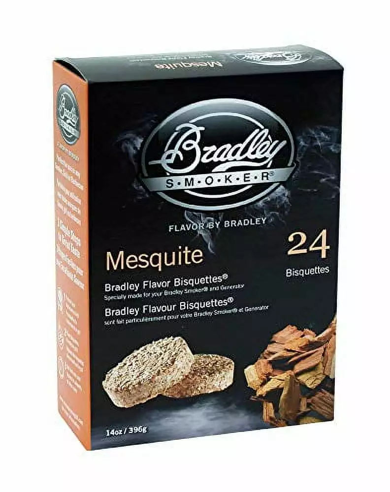 Bradley Smoker Mesquite Flavor Bisquettes 24 Pack Smoking and Grilling