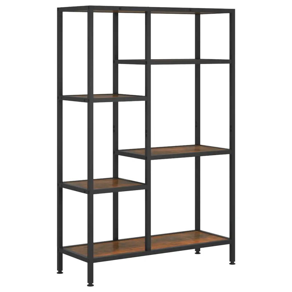 Book Shelf 31.5x11.8x47.2 Inches Steel and Engineered Wood