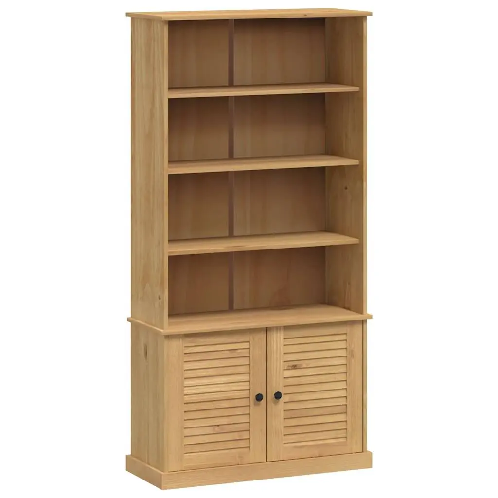 Bookcase VIGO 33.5x13.8x66.9 Inches Solid Wood Pine Storage Shelf