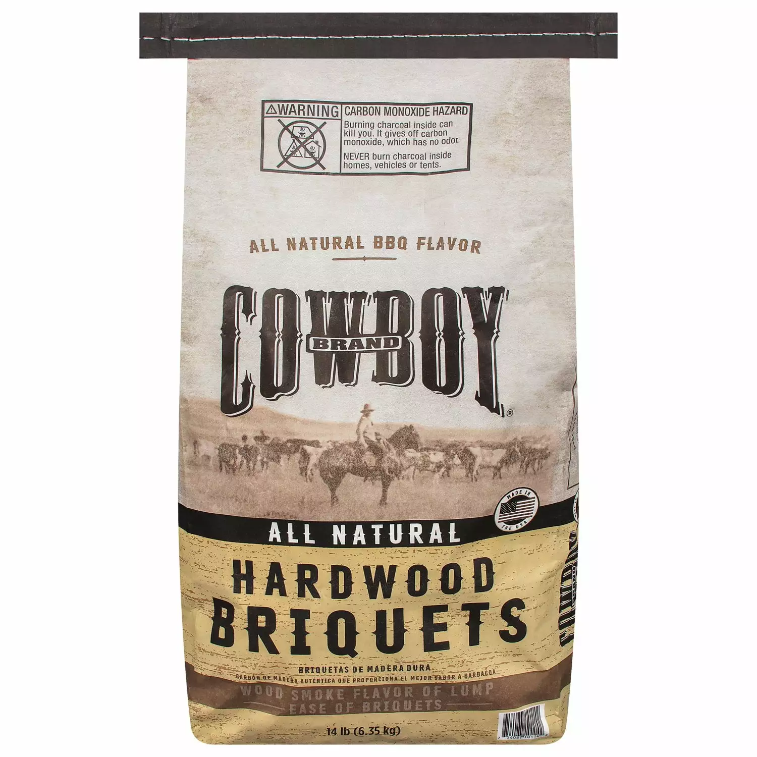 Cowboy Brand 14 Pound Long Lasting Hardwood Briquets Grilling and BBQ 1