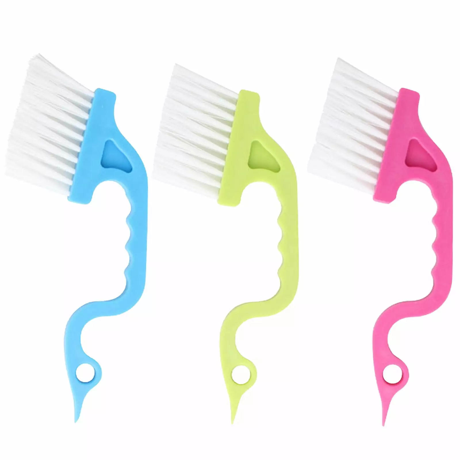 3PCs Kitchen Crevice Cleaning Brushes Tool Pan Hanger