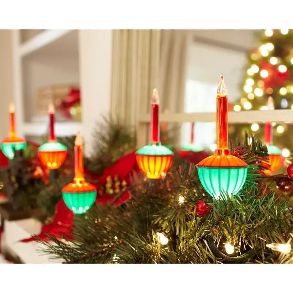 Sylvania V28077-88 Christmas Traditional Multi Bubble Light Set 7' 7-Count Holiday Decor