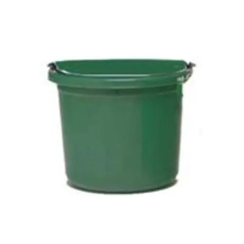 Fortex FB124GR 24 Qt Flat Side Bucket Green Heavy Duty