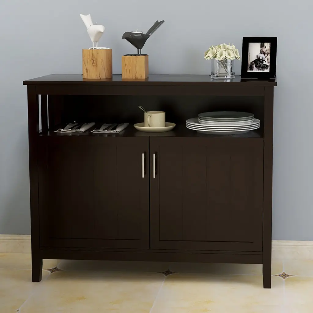 Kitchen Storage Sideboard And Buffet Server Cabinet Brown Hue cl worthy houseware co.-ltd.