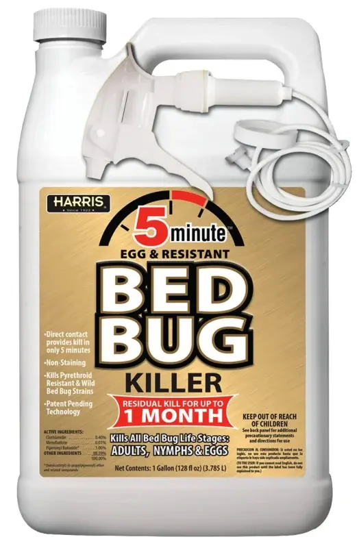 Hanging Harris GOLDBB-128 Bed Bug Killer, Liquid, Spray Application, 1 gal