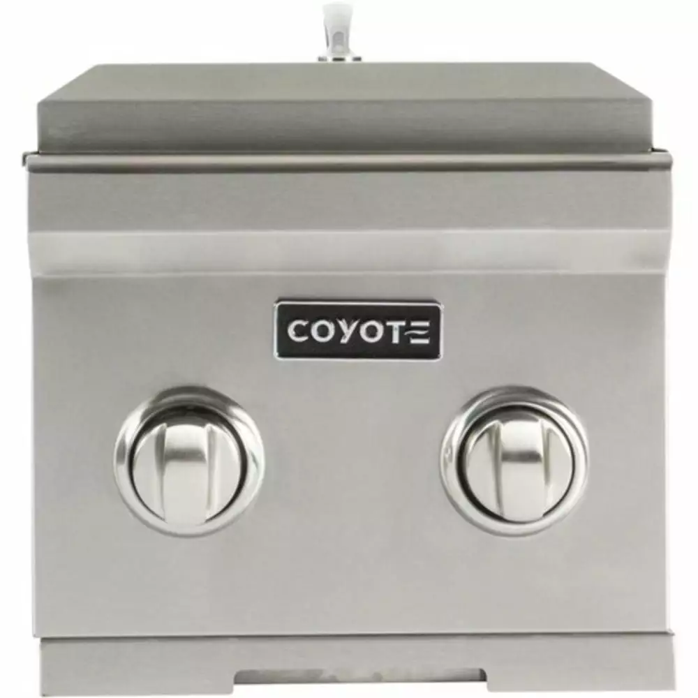 Coyote C1dblp 15000 BTU 13in Wide Liquid Propane Built- Side Burner Grill Stainless Steel