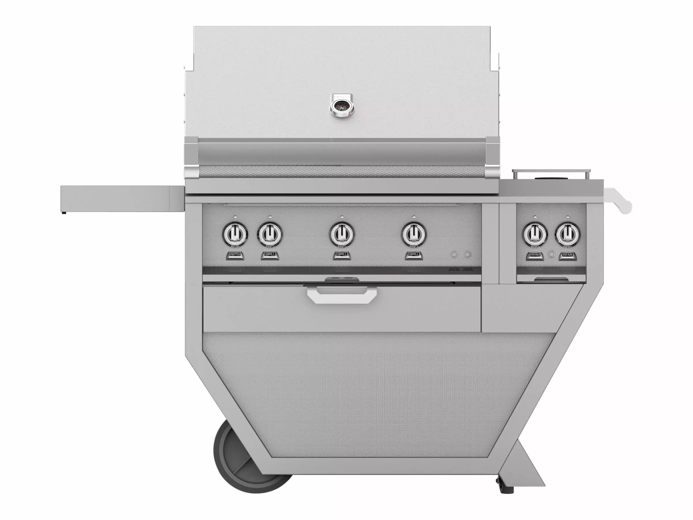Hestan Deluxe 36-inch Propane Gas Grill Rotisserie and Double Side Burner