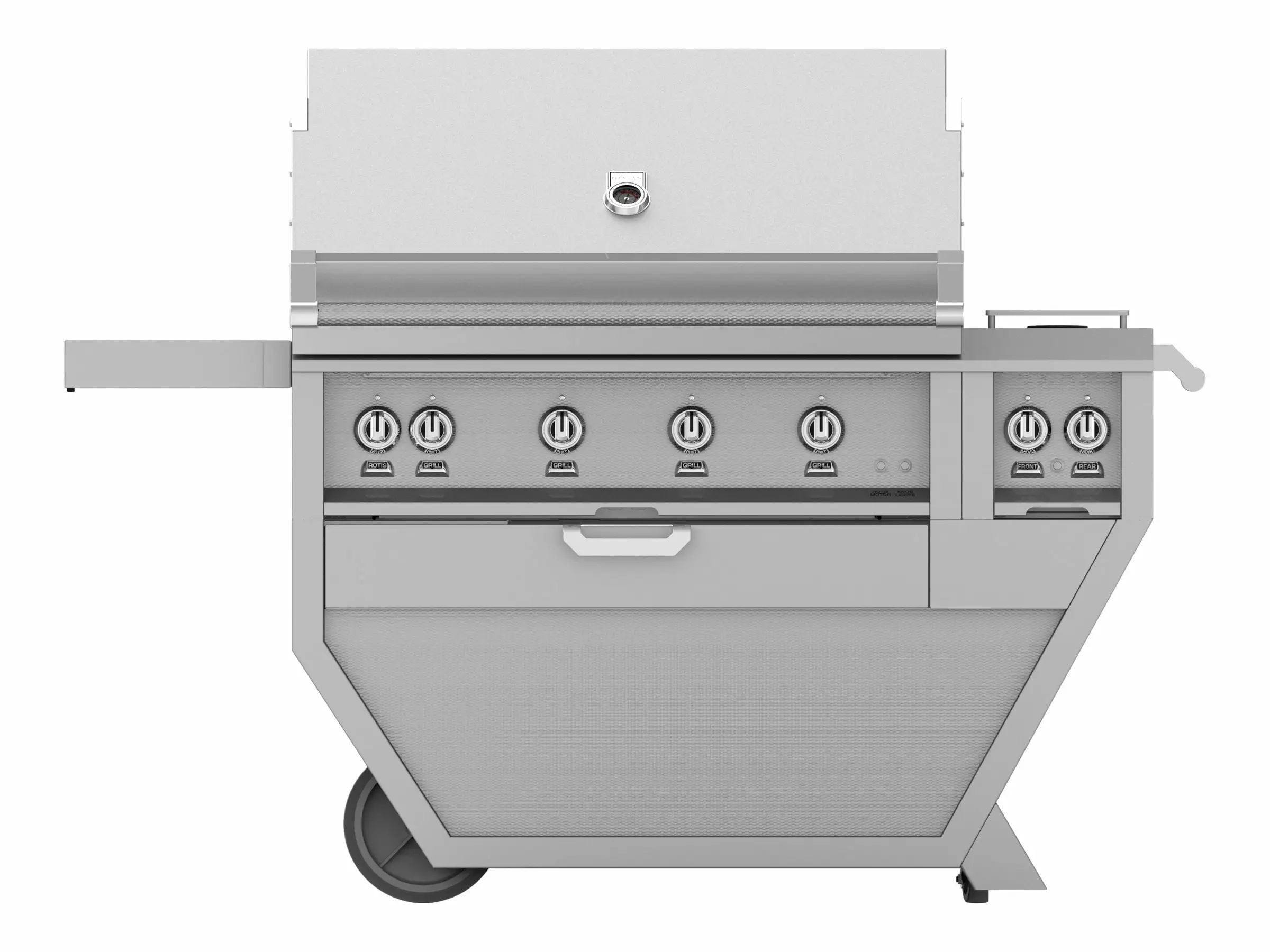 Hestan Deluxe GABR42CX2-NG Built- Gas Grill - 774 sq. Stainless Steel Thermometer