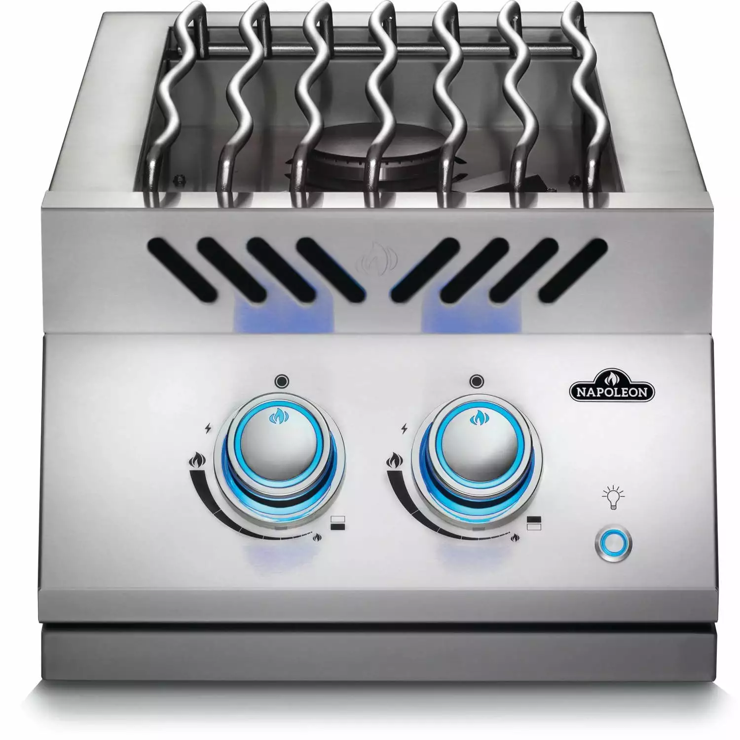 Napoleon Built- 700 Series Inline Propane Dual Range Top Burner Stainless Steel Cover BIB12RTPSS
