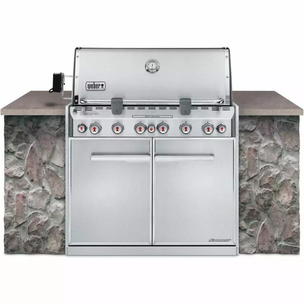 Summit S-660 Gas Grill Stainless Steel NG Built-